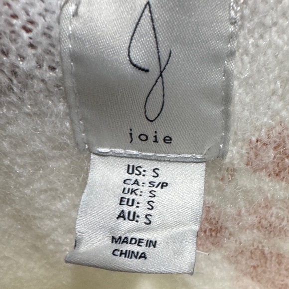 New Joie Women's Cardigan in Cream and Pink Floral - Picture 5 of 11